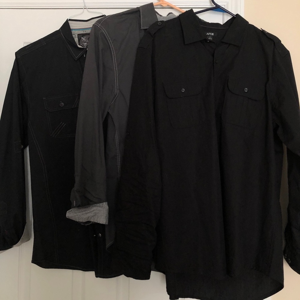 PRICE LOWERED! Lot of 3 button down shirts EUC